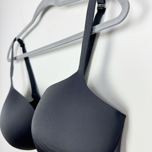 SKIMS | NEW Ultimate Collection Push-Up Plunge Bra in Onyx Women’s Size 38DD - Picture 5 of 11